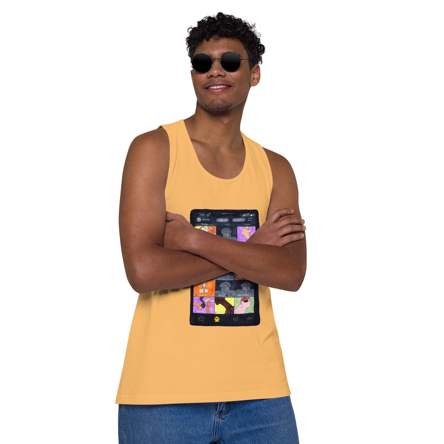 "Grindr" Men’s premium tank top