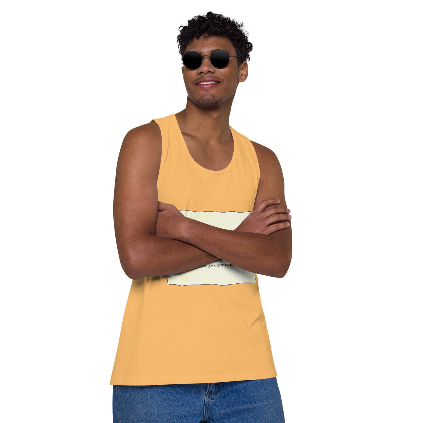 "Ceci n'est pas une pénis" Men’s premium tank top