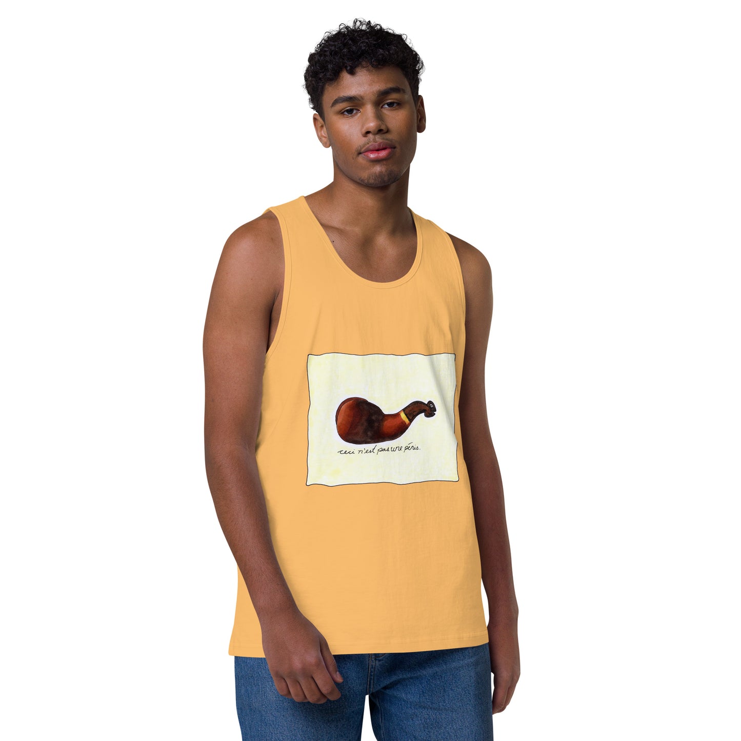 "Ceci n'est pas une pénis" Men’s premium tank top