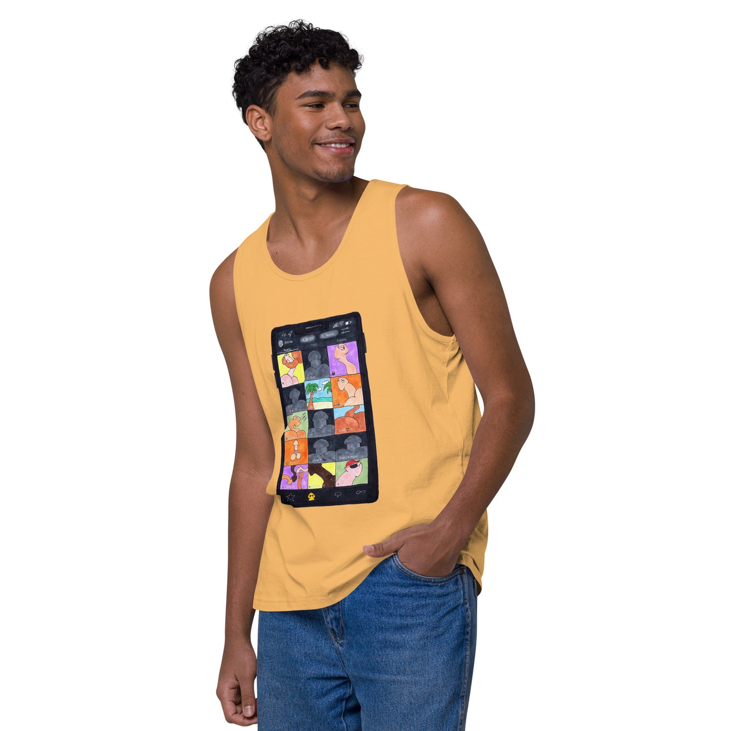 "Grindr" Men’s premium tank top