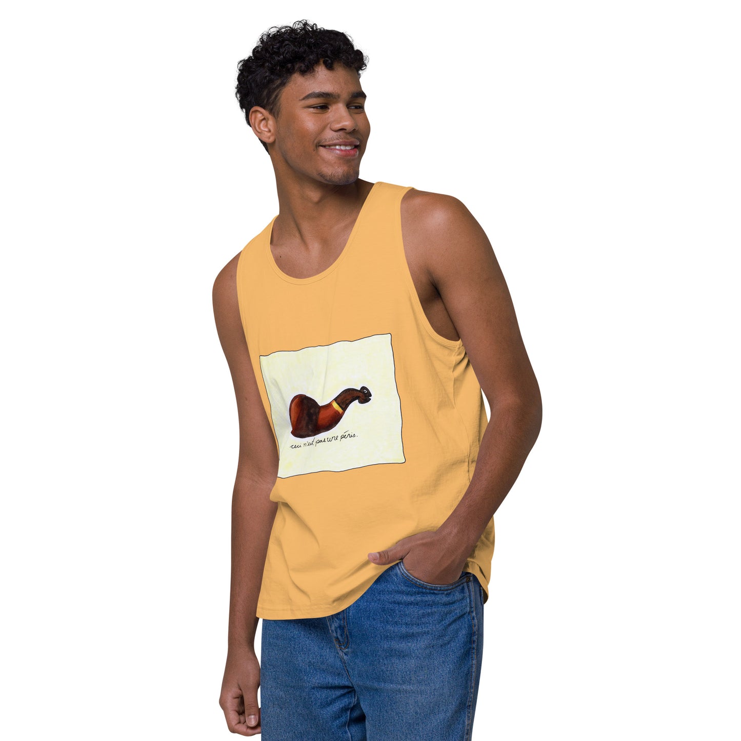 "Ceci n'est pas une pénis" Men’s premium tank top
