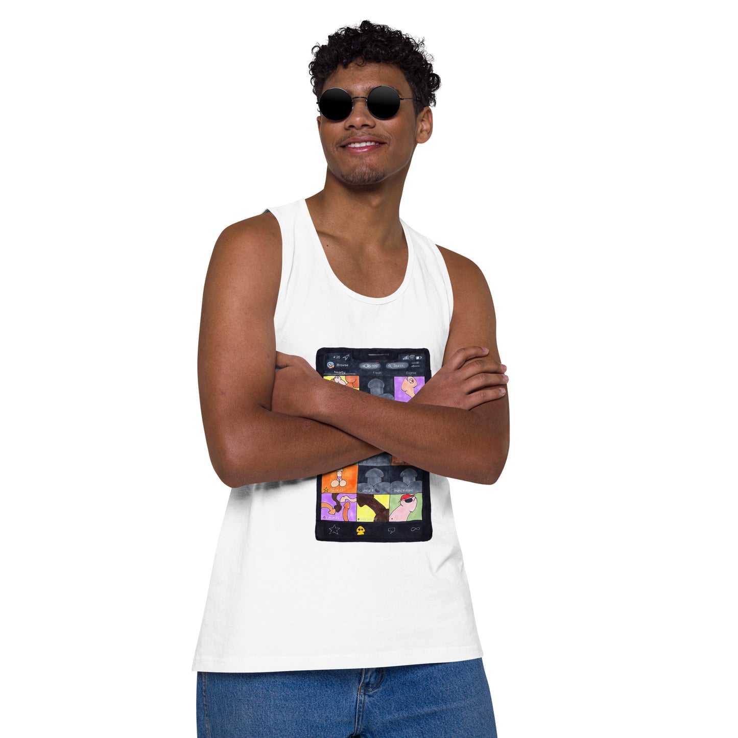 "Grindr" Men’s premium tank top