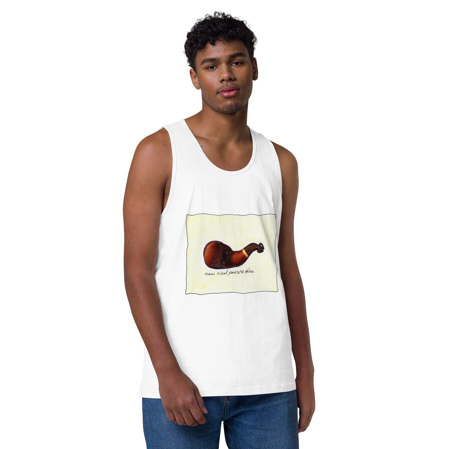 "Ceci n'est pas une pénis" Men’s premium tank top