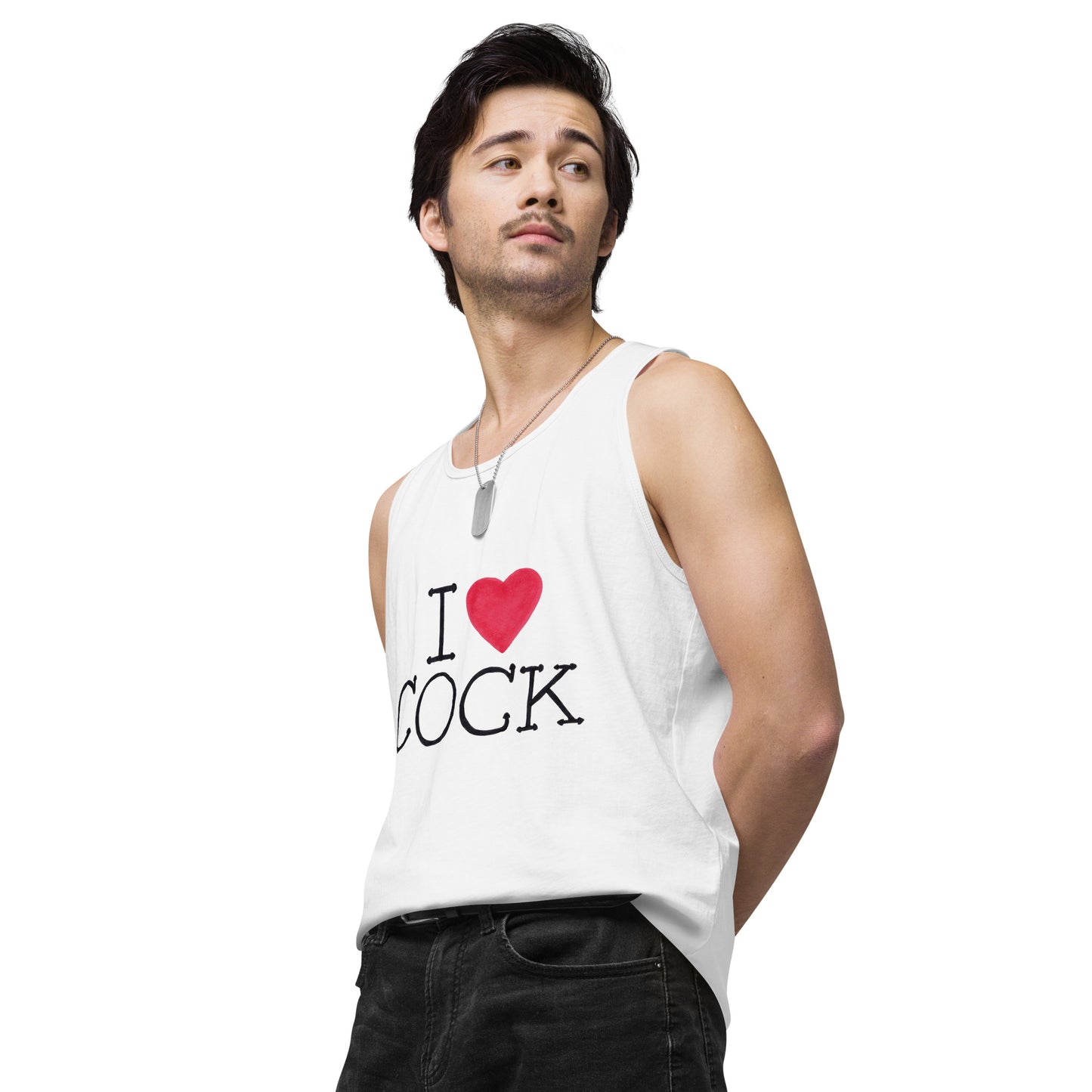 "I <3 Cock" Men’s premium tank top