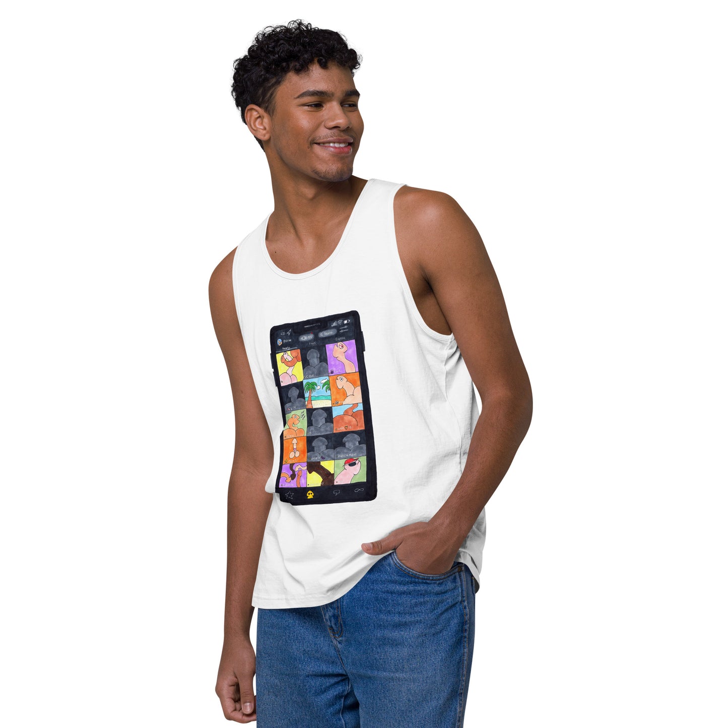 "Grindr" Men’s premium tank top