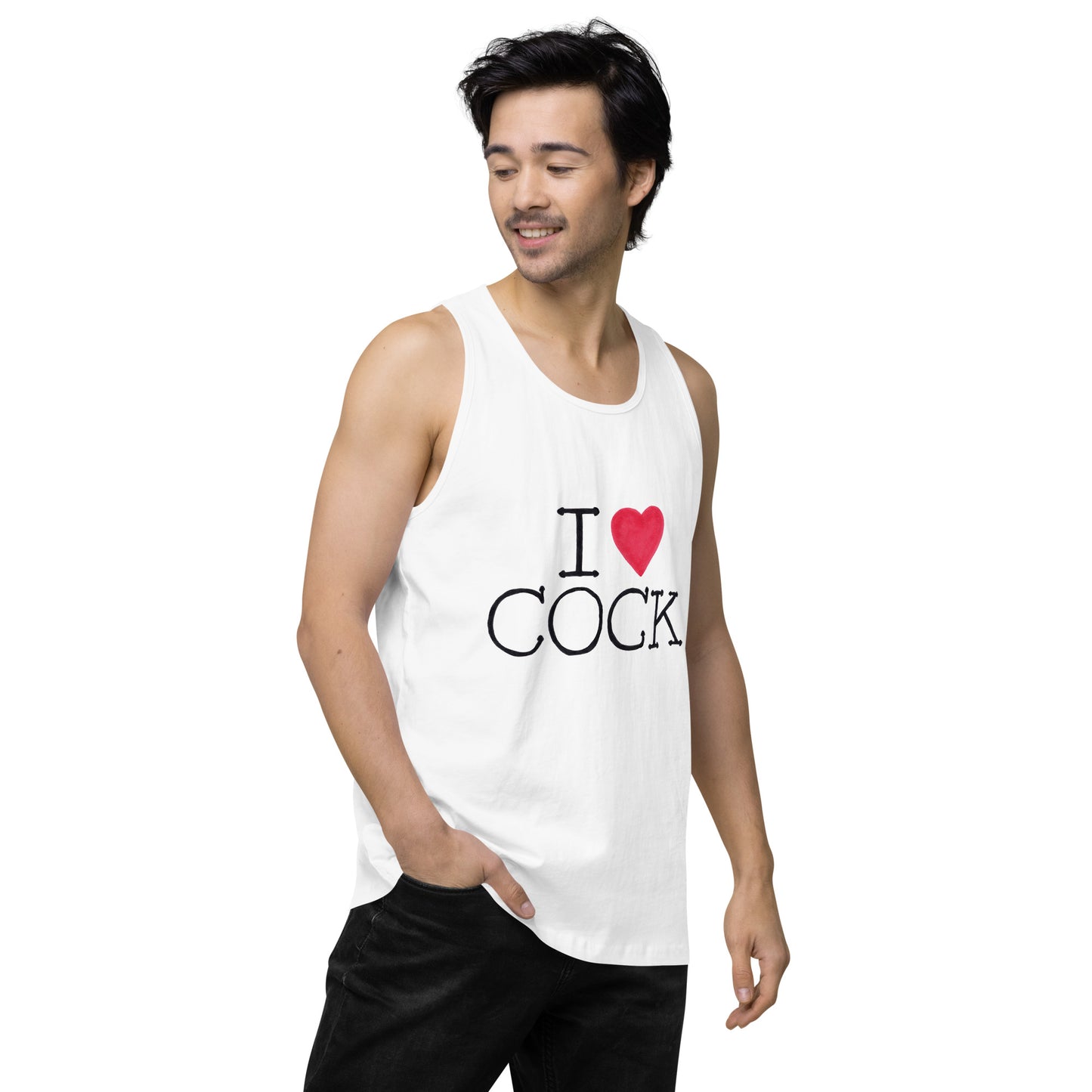 "I <3 Cock" Men’s premium tank top