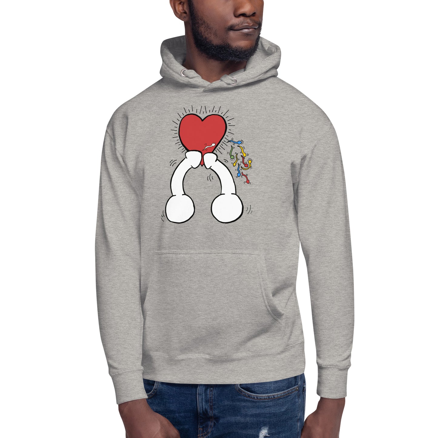 "Haring Heart" Unisex Hoodie