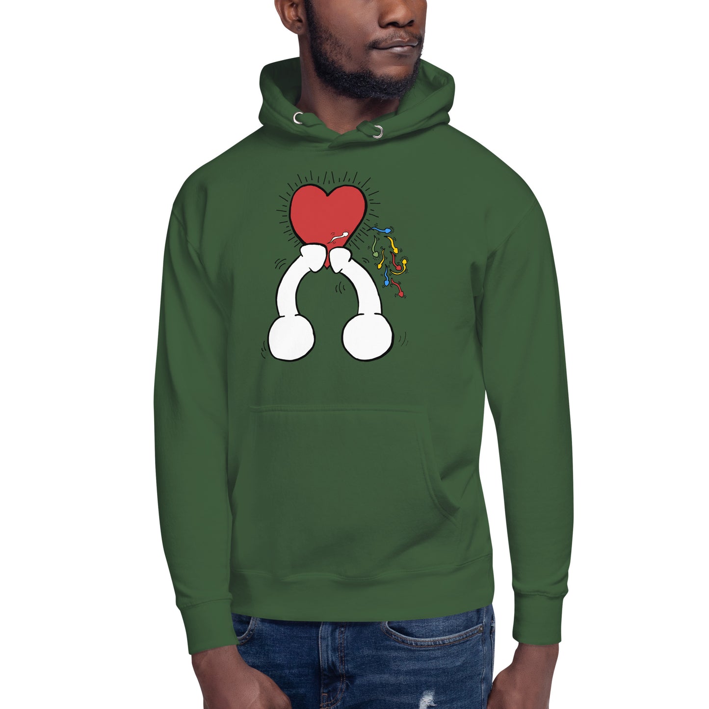 "Haring Heart" Unisex Hoodie