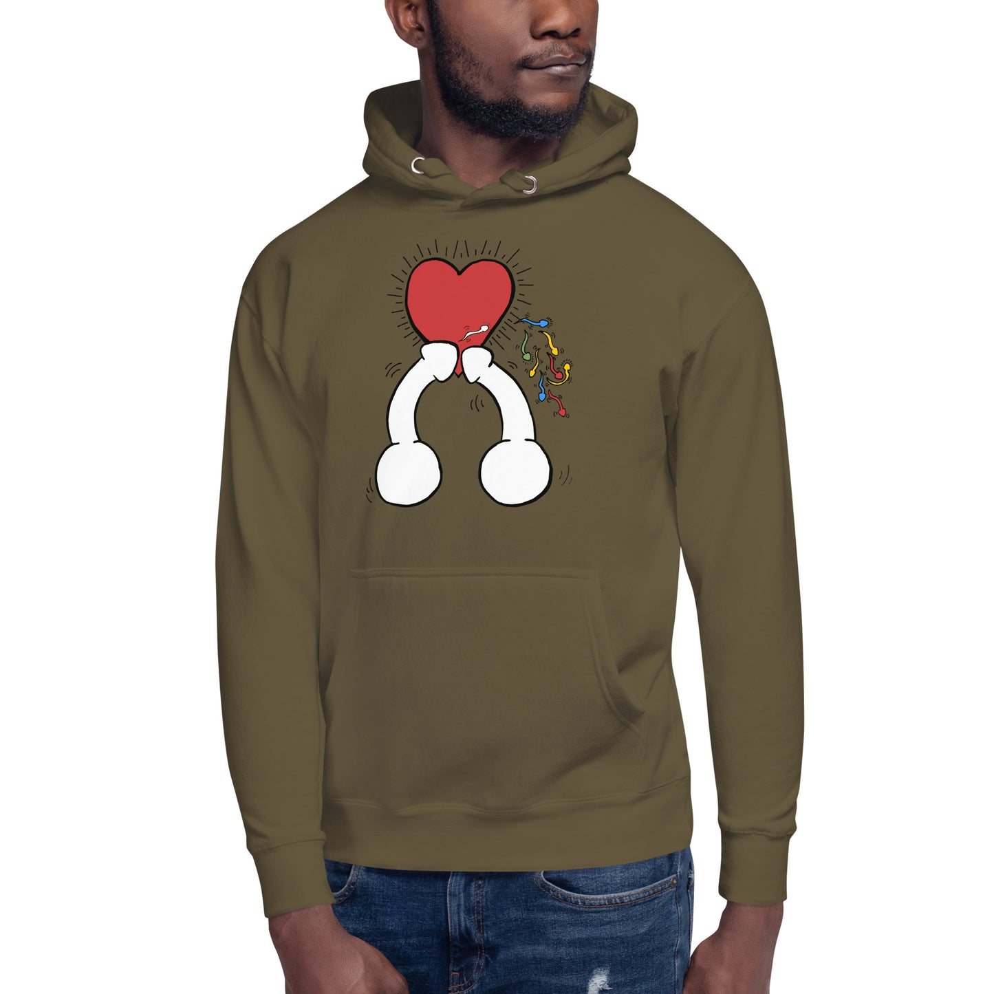 "Haring Heart" Unisex Hoodie