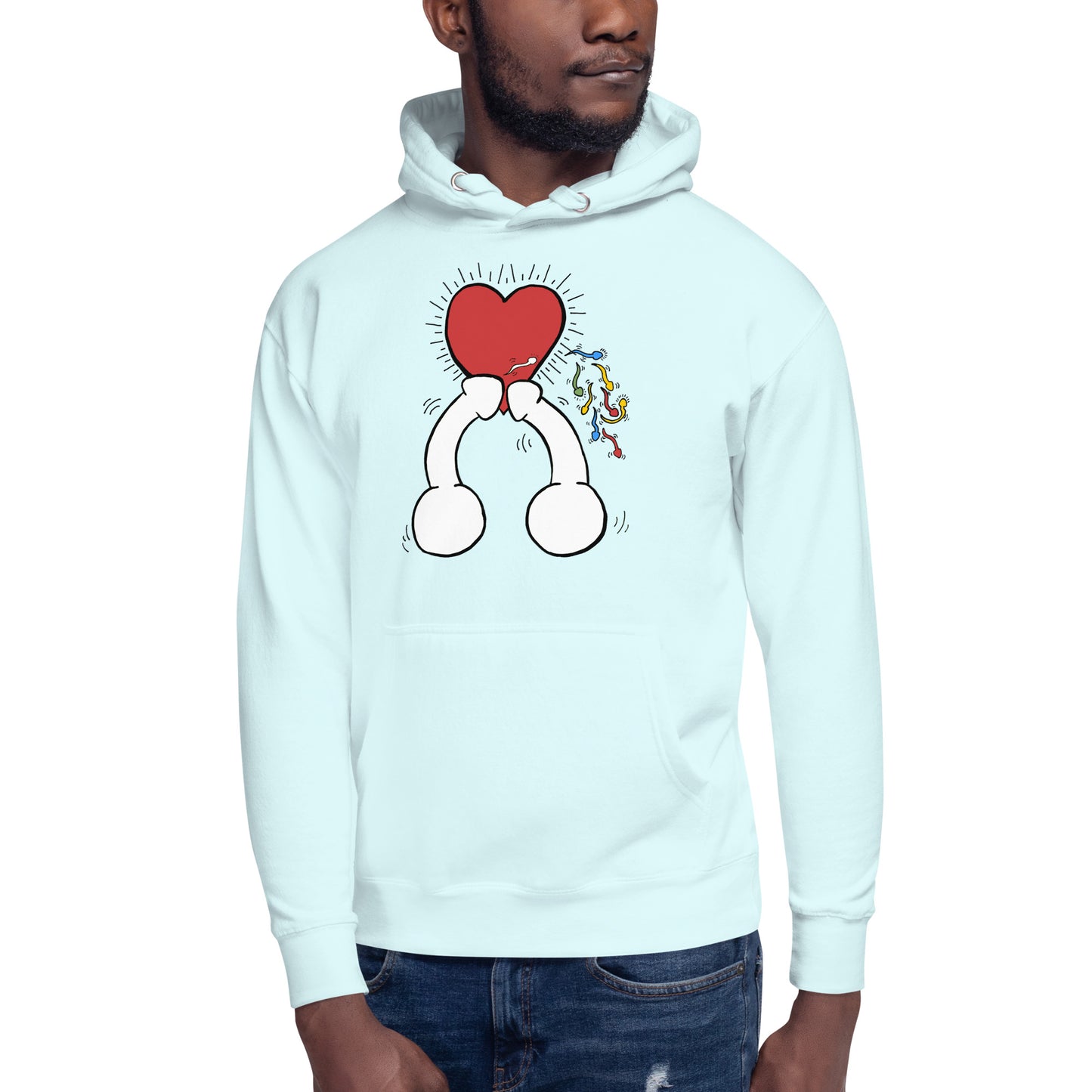 "Haring Heart" Unisex Hoodie