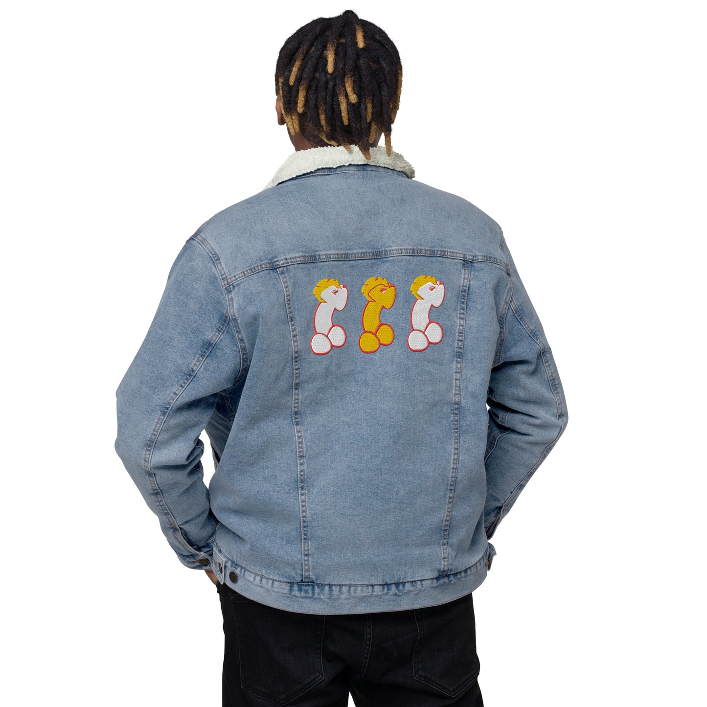 Unisex denim sherpa jacket